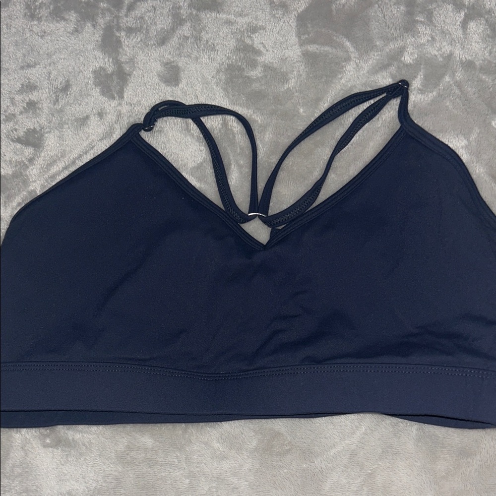 Old Navy Navy Blue Strappy Sports Bra